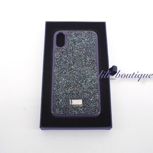 NIB New Swarovski 5478874 Glam Rock Smartphone Case Cover iPhone XR Purple Multi